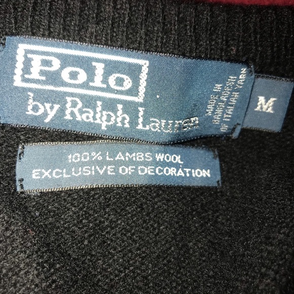 Ralph Lauren v neck lambs wool sweater - Picture 5 of 8